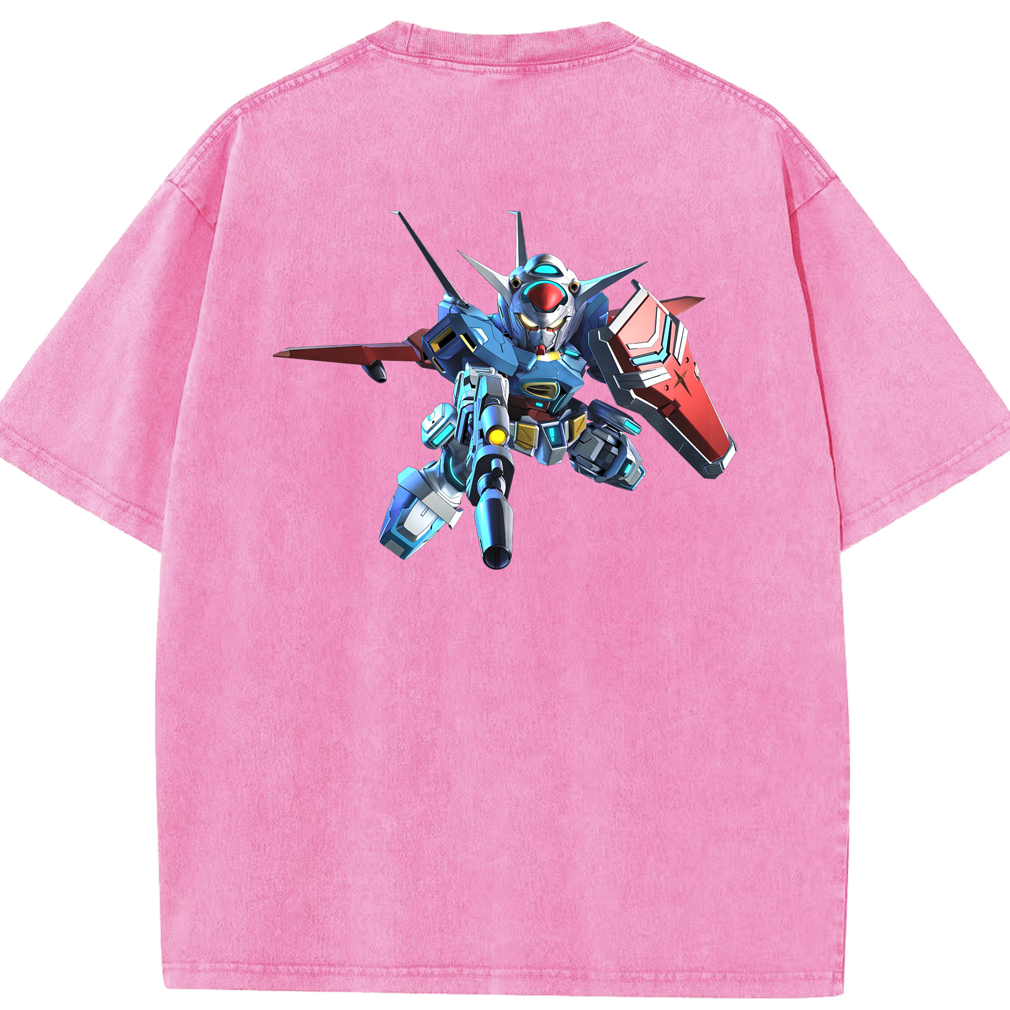 （画像用） 機動戦士ガンダム Mobile Suit Gundam 綿100% ヴィンテージ風 半袖Tシャツ（背面プリント）